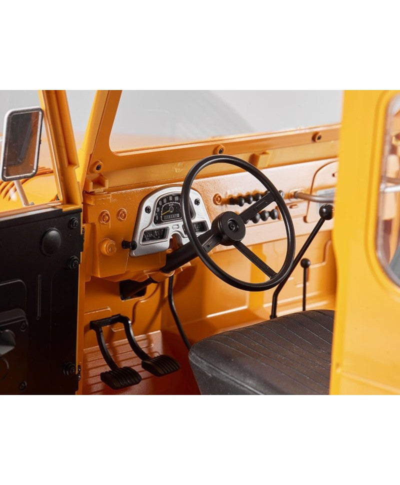 Crawler FMS 1/10 Toyota land Cruiser FJ40 RS jaune - FMS11035RSYL - Breizh Modélisme.