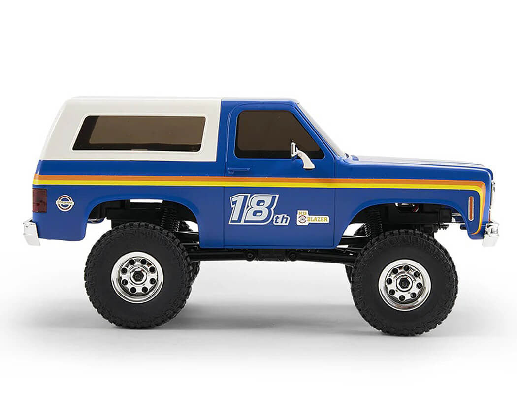 Petit crawler FMS 1/24 FCX24 Chevrolet K5 Blazer pro RTR bleu - FMS12403PRORTRBU - Breizh Modélisme.