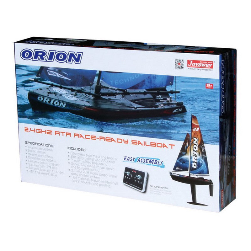 Voilier Joysway radiocommandé Orion V2 465mm RTR 2.4Ghz - 8803v2 - Breizh Modélisme.