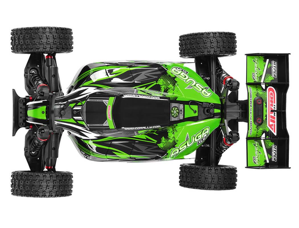 Buggy Corally ASUGA XLR 6S verte Brushless RTR 1/8 - 00288 - Breizh Modélisme.
