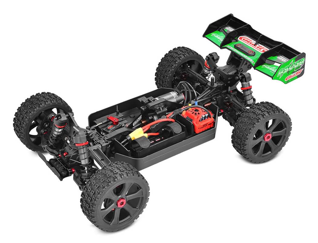 Buggy Corally ASUGA XLR 6S verte Brushless RTR 1/8 - 00288 - Breizh Modélisme.