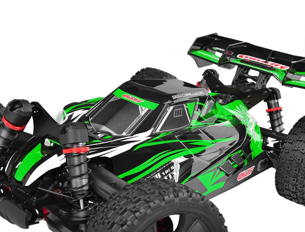 Buggy Corally ASUGA XLR 6S verte Brushless RTR 1/8 - 00288 - Breizh Modélisme.