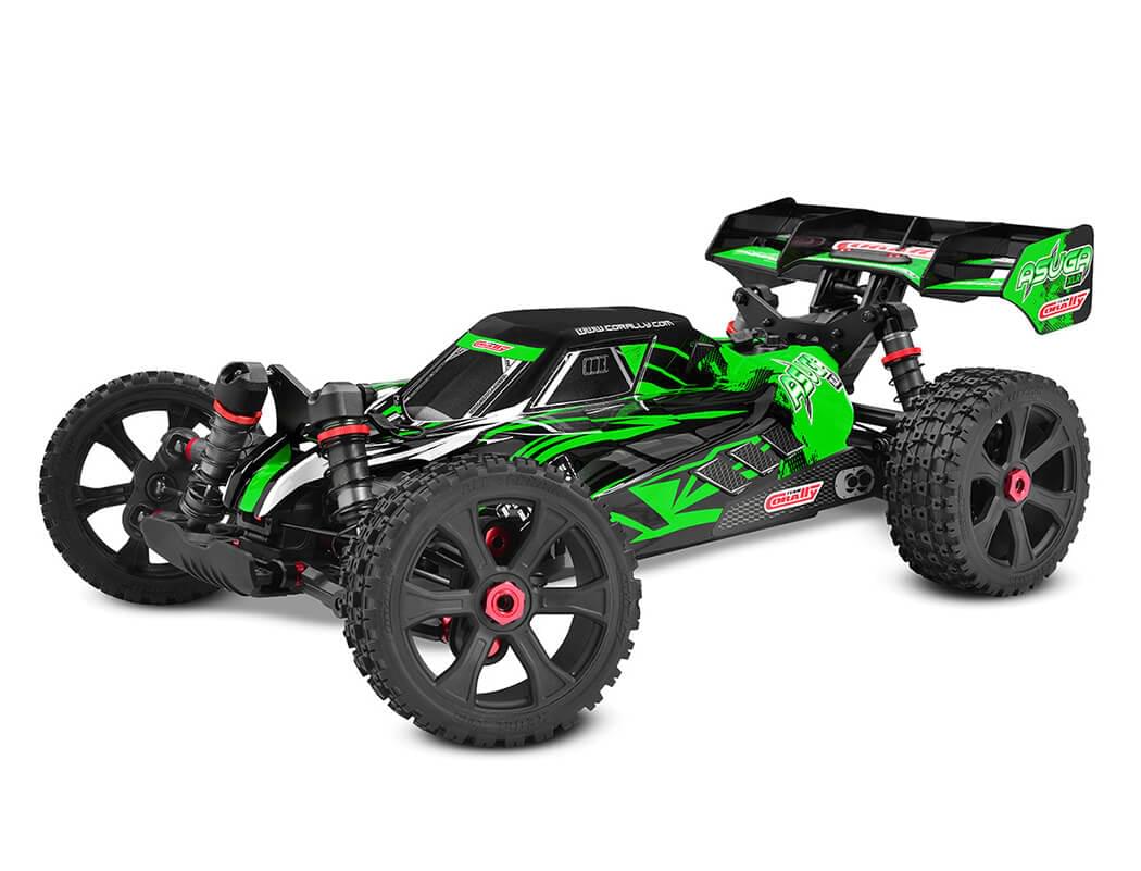 Buggy Corally ASUGA XLR 6S verte Brushless RTR 1/8 - 00288 - Breizh Modélisme.