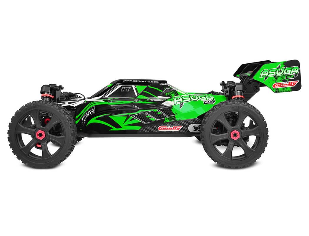 Buggy Corally ASUGA XLR 6S verte Brushless RTR 1/8 - 00288 - Breizh Modélisme.