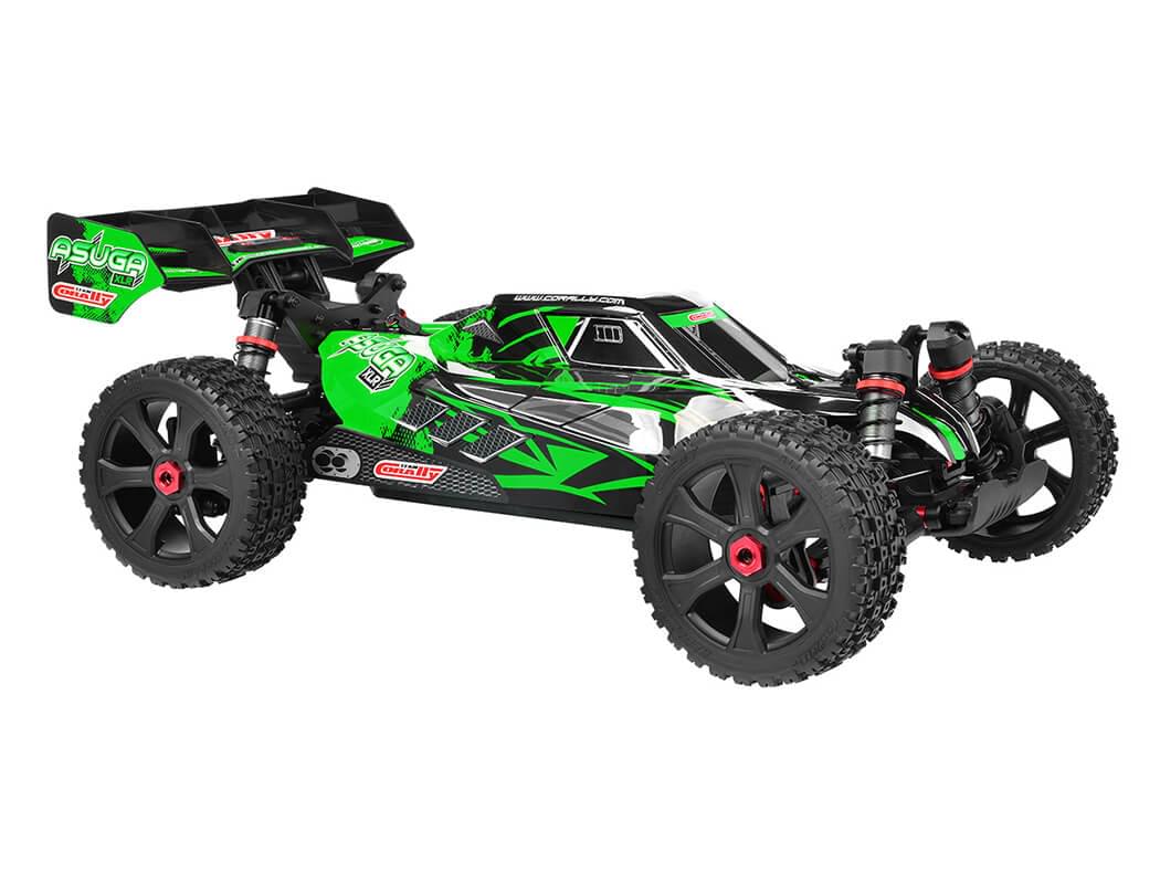 Buggy Corally ASUGA XLR 6S verte Brushless RTR 1/8 - 00288 - Breizh Modélisme.