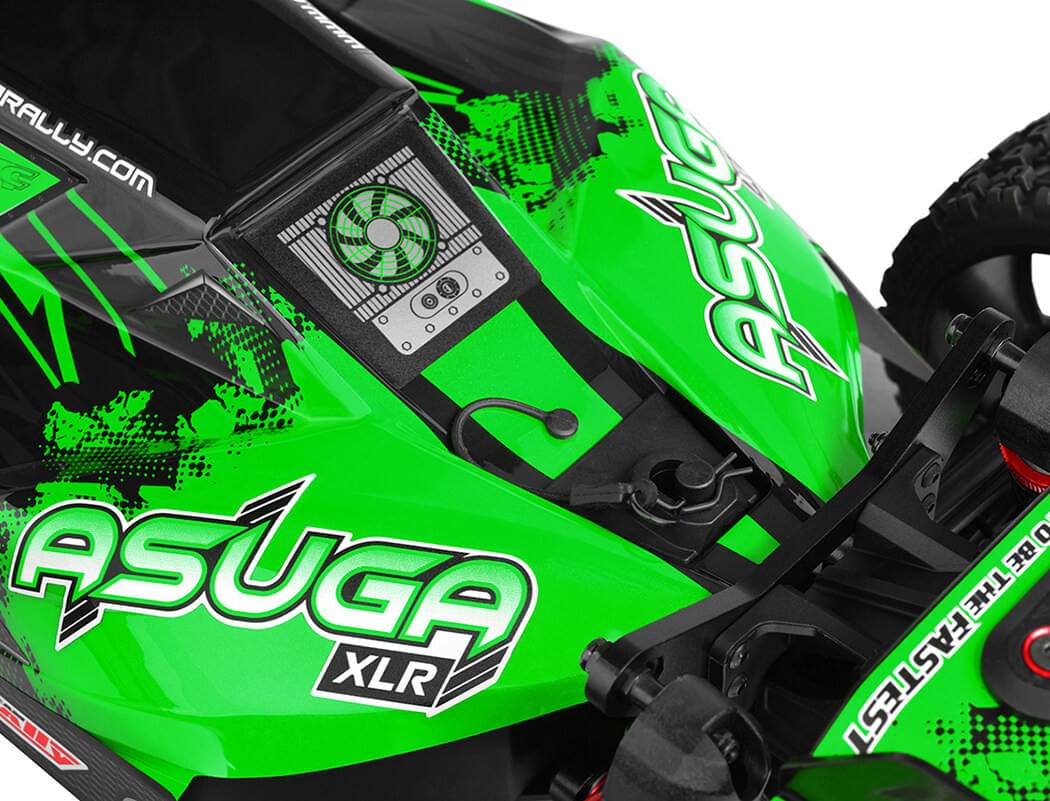 Buggy Corally ASUGA XLR 6S verte Brushless RTR 1/8 - 00288 - Breizh Modélisme.