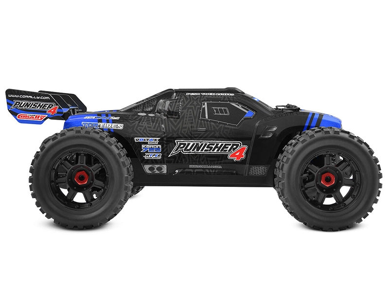 Corally Punisher 4 Brushless 4S Basher Truck RTR 00292 bleu - Breizh Modélisme.