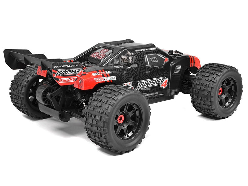 Corally Punisher 4 Brushless 4S Basher Truck RTR 00292 rouge - Breizh Modélisme.