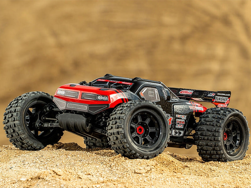 Corally Punisher 4 Brushless 4S Basher Truck RTR 00292 rouge - Breizh Modélisme.