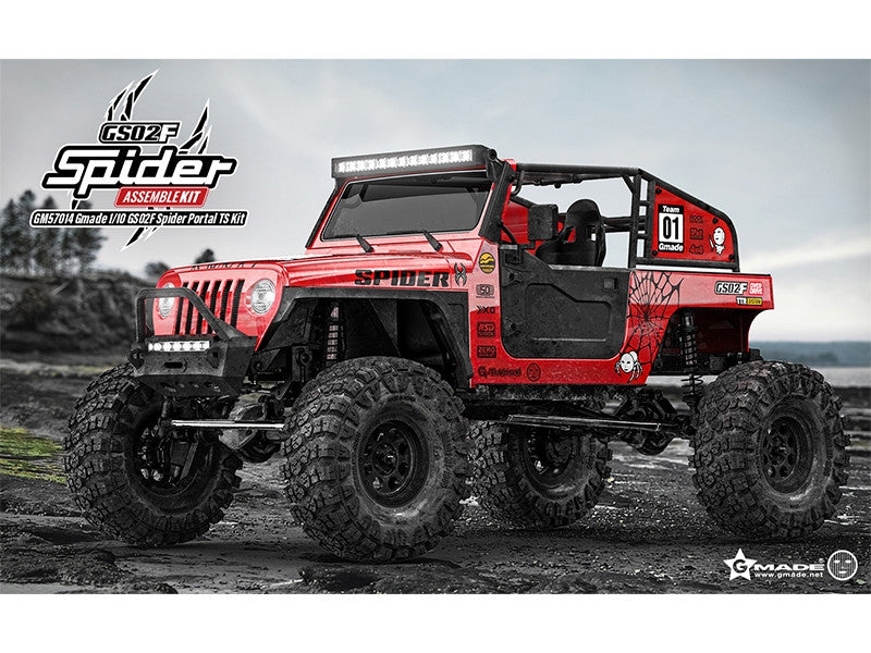Crawler 1/10 Kit à monter Gmade Spider GS02F - GM57014 - Breizh Modélisme.
