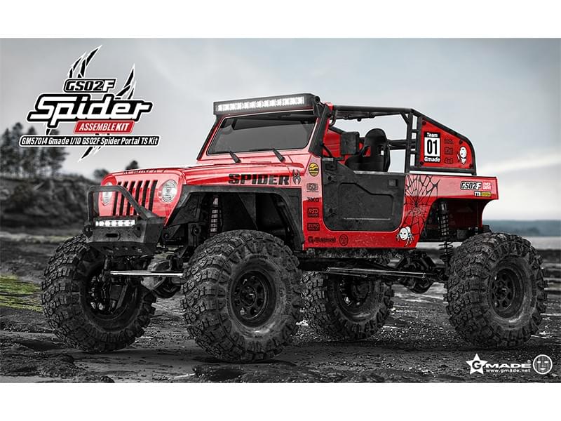 Crawler 1/10 Kit à monter Gmade Spider GS02F - GM57014 - Breizh Modélisme.