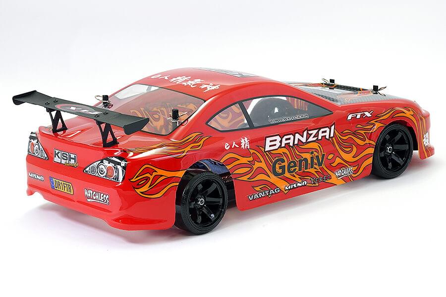 FTX Banzai Voiture RC Drift 1/10 RTR 5529 rouge - Breizh Modélisme.