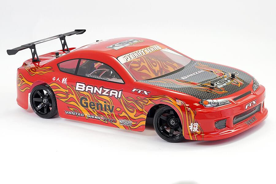 FTX Banzai Voiture RC Drift 1/10 RTR 5529 rouge - Breizh Modélisme.