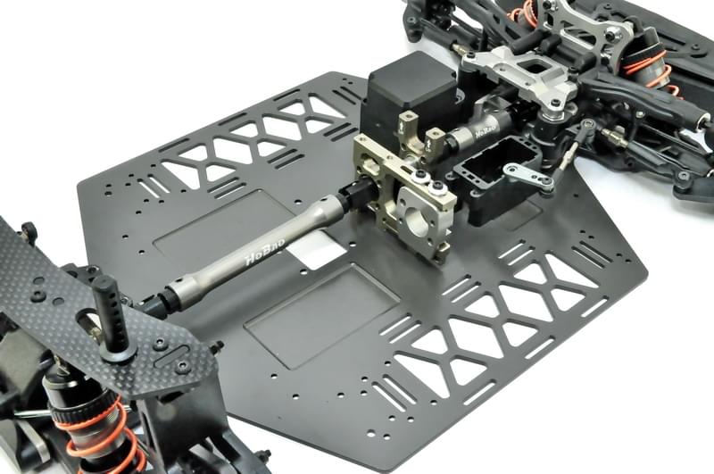 Hyper VTE2 On-Road Extreme Speed 1/8 chassis seul prémonté HB-VTE2-8 - Breizh Modélisme.