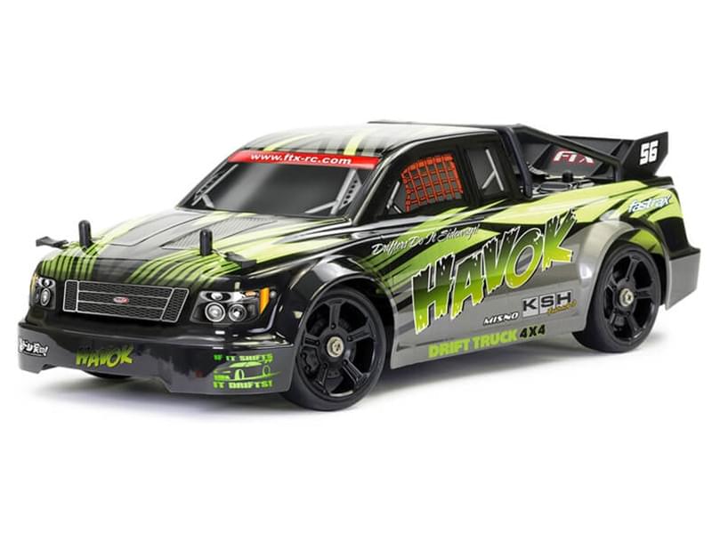 Voiture RC Drift FTX Havok 1/14 vert 5597YL - Breizh Modélisme.