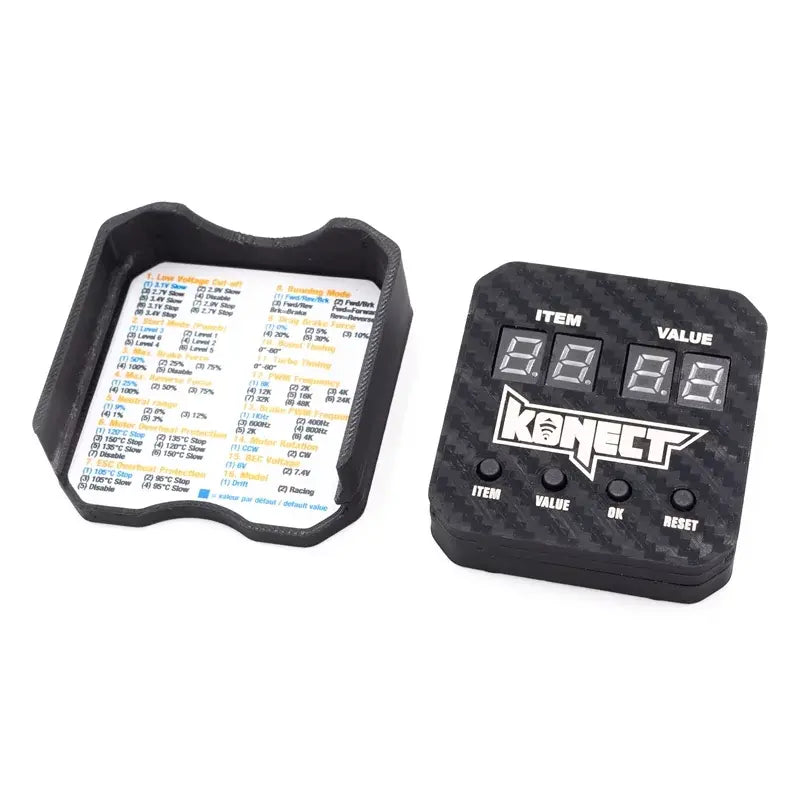 Contrôleur 1/10 Elite Konect 100amp 2S avec carte de programmation - KN-ELITE-ESC100