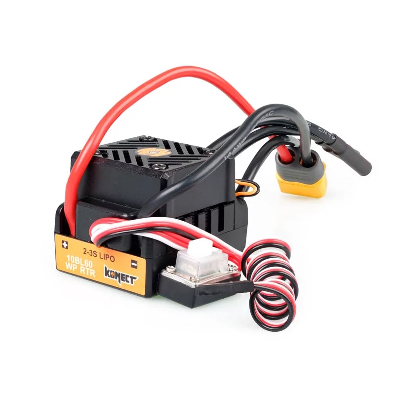 Contrôleur Brushless 1/10 60A Waterproof - KN-10BL60-WP - Breizh Modélisme.