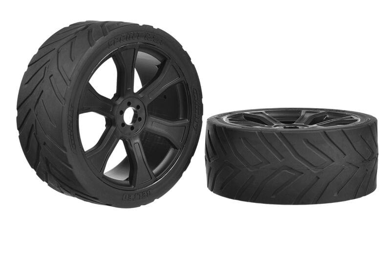 2 pneus et jantes Sprint RXA street pour Asuga XLR 1 paire - C-00180-909 - Breizh Modélisme.
