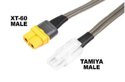 Câble pour chargeur sortie XT60 vers Tamiya - Breizh Modélisme.