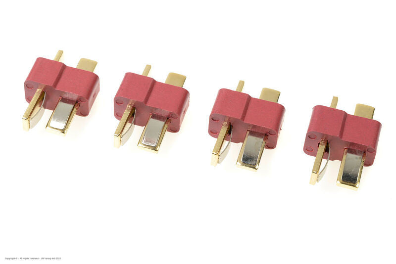 Connecteur Dean en T mâle (4 pièces) - Breizh Modélisme.