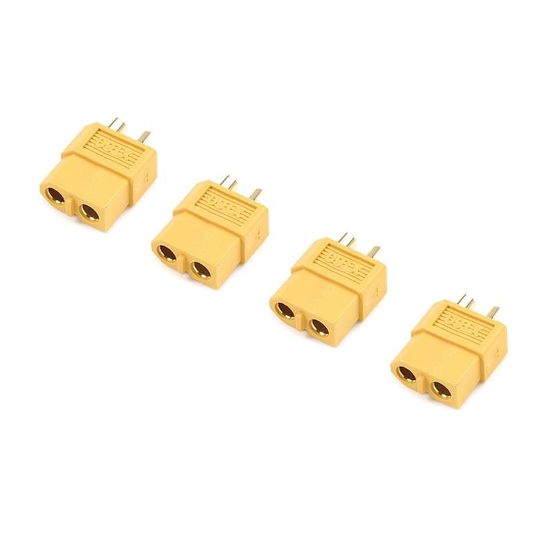 Connecteur XT60 Femelle (x4) - GF-1003-002 - Breizh Modélisme.