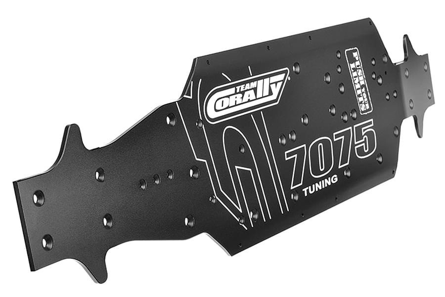 Corally - Chassis - XTR - LWB - 7075 Aluminum - 1 pc - Breizh Modélisme.