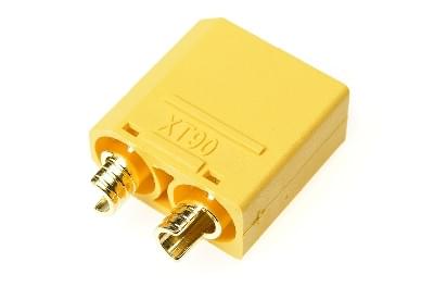 Lot de 4 Prises, connecteurs XT90 avec capuchon Femelle - Breizh Modélisme.