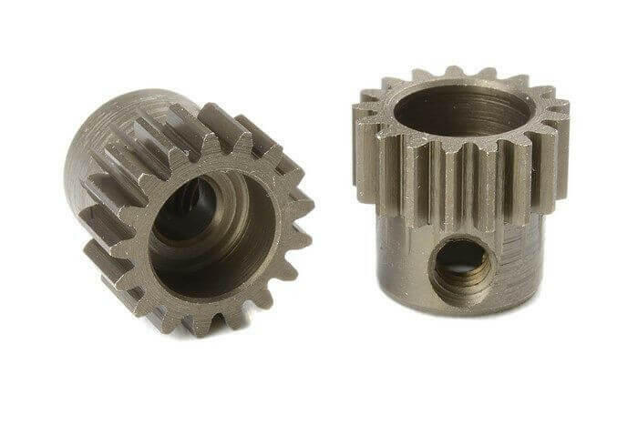 Pignon moteur 17T 48Dp Acier (3,17mm) pour voiture 1/10 - Breizh Modélisme.