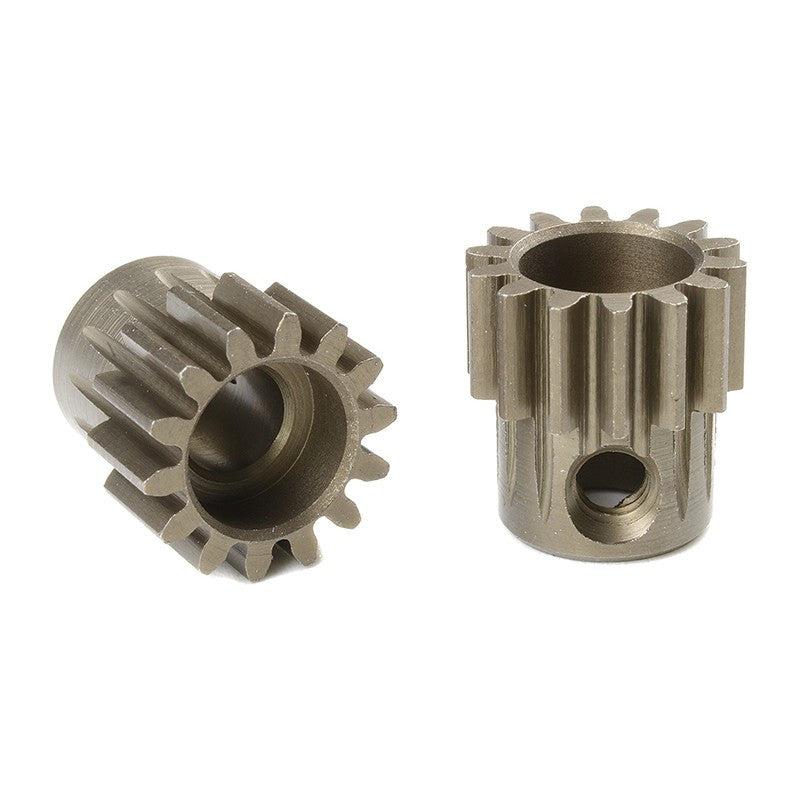 Pignon moteur 32DP - Court - Acier trempé - 14 dents- Axe 5mm - 1pc - Corally - C-72514 - Breizh Modélisme.