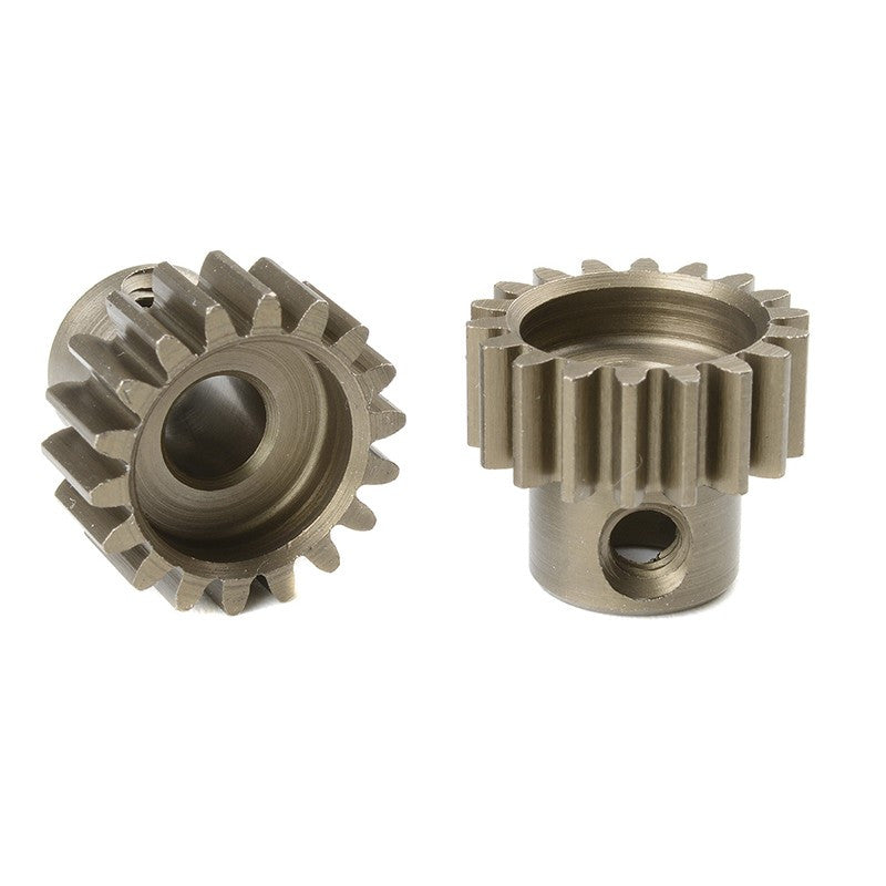 Pignon moteur 32DP - Court - Acier trempé - 18 dents- Axe 5mm - 1pc - Corally - C-72518 - Breizh Modélisme.