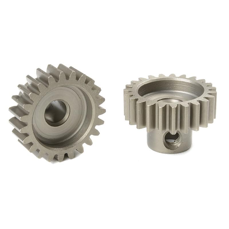 Pignon moteur 32DP - Court - Acier trempé - 23 dents- Axe 5mm - 1pc - Corally - C-72523 - Breizh Modélisme.