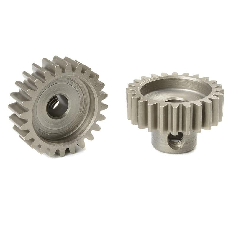 Pignon moteur 32DP - Court - Acier trempé - 24 dents- Axe 5mm - 1pc - Corally - C-72524 - Breizh Modélisme.