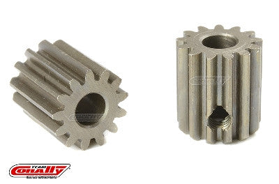 Pignon moteur 48 DP - Court - Acier trempé - 13 Dents - Axe moteur 3.17mm - Breizh Modélisme.