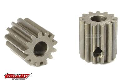 Pignon moteur 48 DP - Court - Acier trempé - 13 Dents - Axe moteur 3.17mm - Breizh Modélisme.