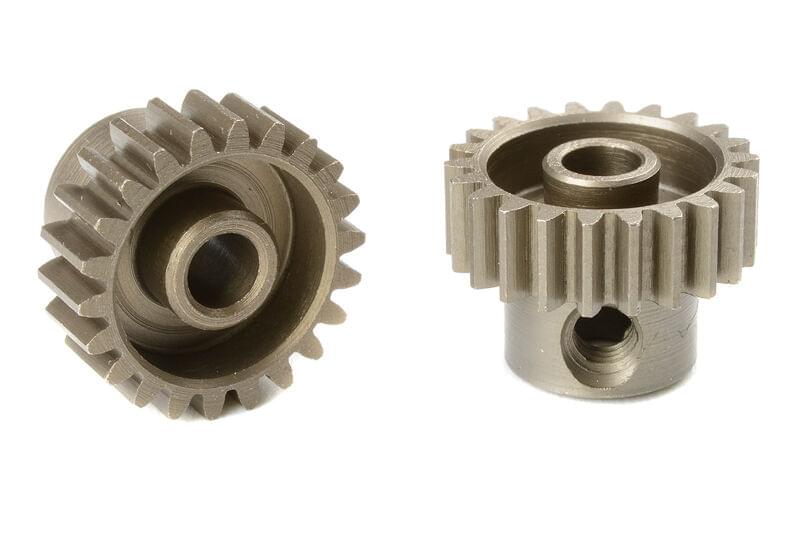 Pignon moteur 48 DP - Court - Acier trempé - 22 dents - 3,17 mm - Breizh Modélisme.