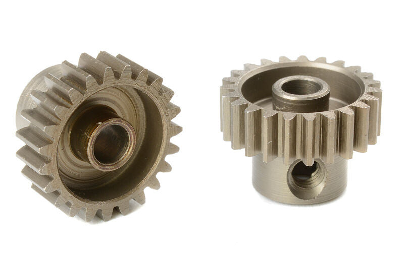 Pignon moteur 48 DP - Court - Acier trempé - 23 dents - 3,17 mm - Breizh Modélisme.