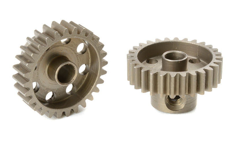 Pignon moteur 48 DP - Court - Acier trempé - 28 dents - 3,17 mm - Breizh Modélisme.
