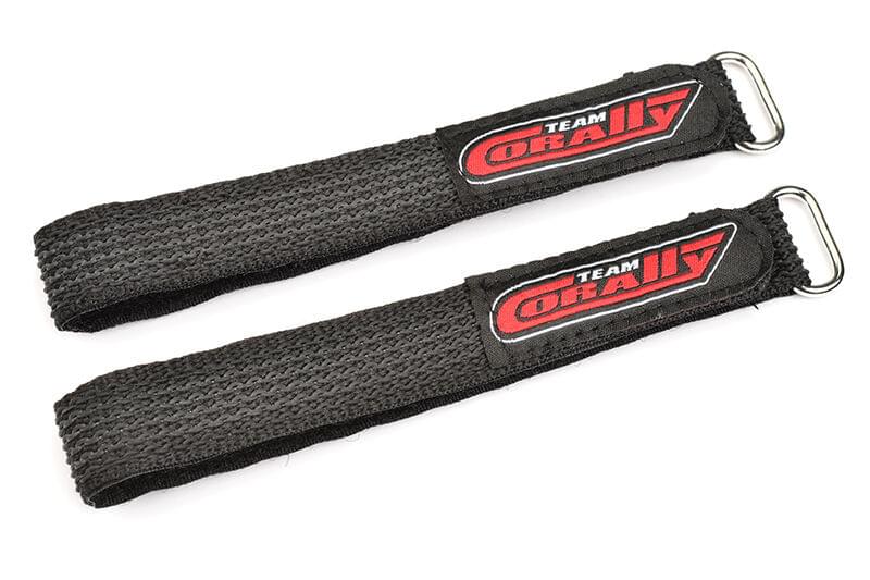 Sangles de batterie Pro 300x20 mm noir (2 pcs) - C-50535 - Breizh Modélisme.