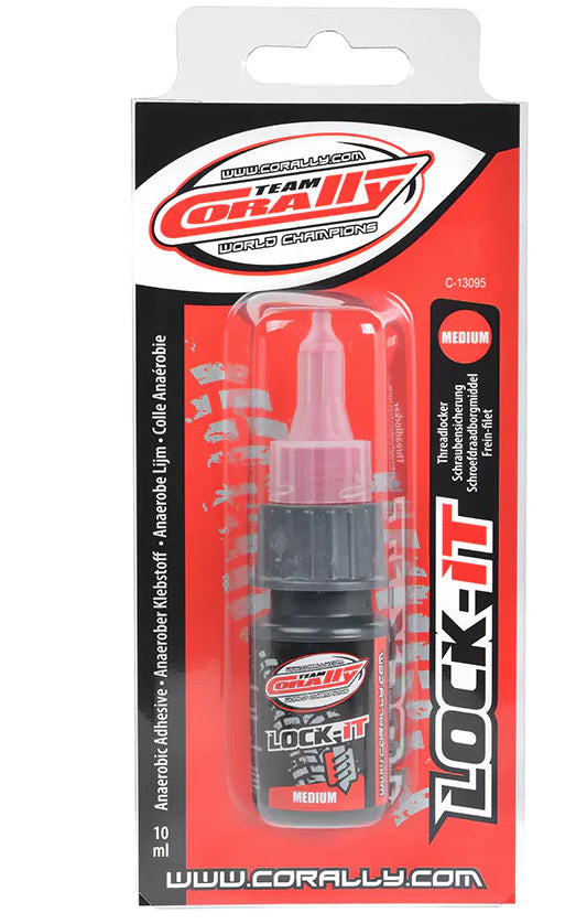 Team Corally - Frein filetage médium Rouge 10gr - C-13095 - Breizh Modélisme.