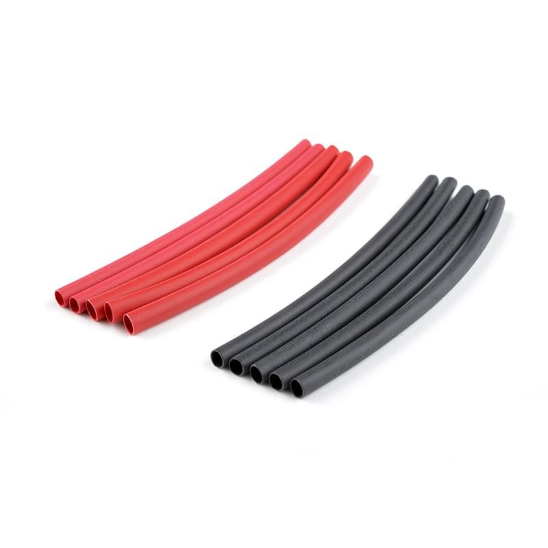 Team Corally - Gaine thermo - 2.4mm - Rouge + Noir - 10 pcs - C-50220 - Breizh Modélisme.