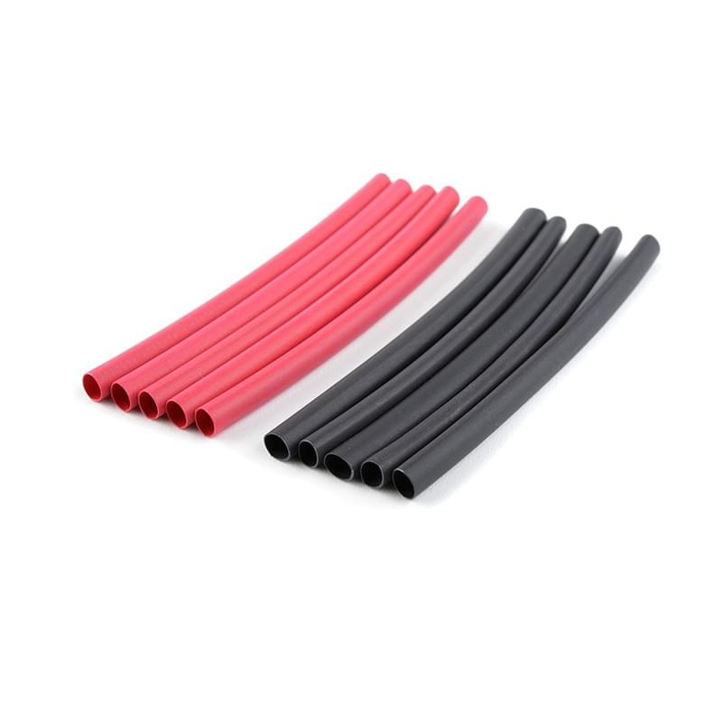 Team Corally - Gaine thermo - 3.2mm - Rouge + Noir - 10 pcs - C-50221 - Breizh Modélisme.