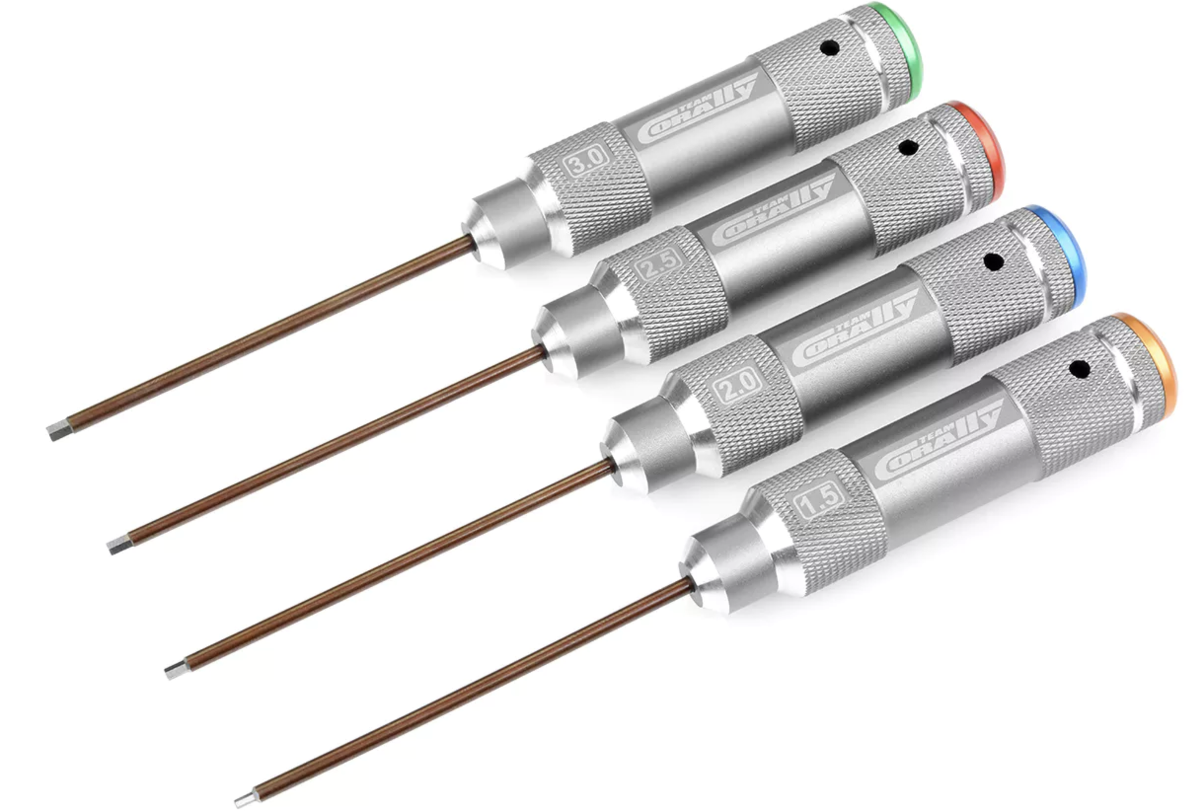 Tournevis Hex 2,5 mm poignée en aluminium Team Corally - C-16132 - Breizh Modélisme.