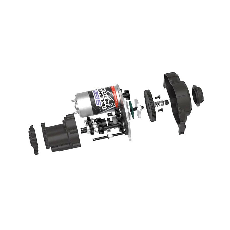 Crawling kit - EMOX3 1/8 RTR métal rouge 775 Brushed - CRO90100169