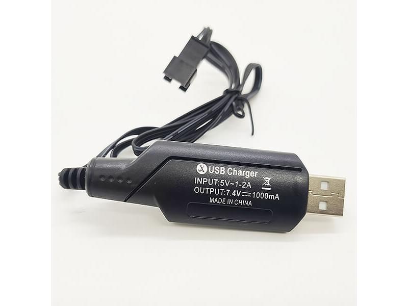 Chargeur usb noir pour HUINA CY1593/CY1575 - SM3P Connecteur