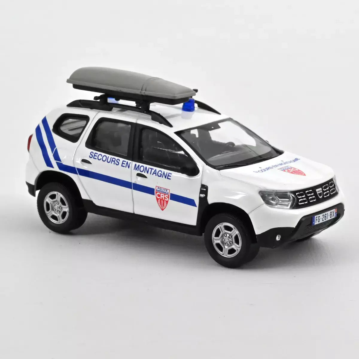 Voiture miniature collection 1/43 Dacia Duster 2020 Police Nationale CRS - Secours en Montagne Norev 509026