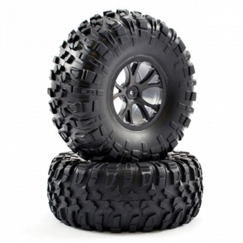 2 pneus et jantes FTX Outlaw / DF-4J - FTX8335B - 6499 - Breizh Modélisme.