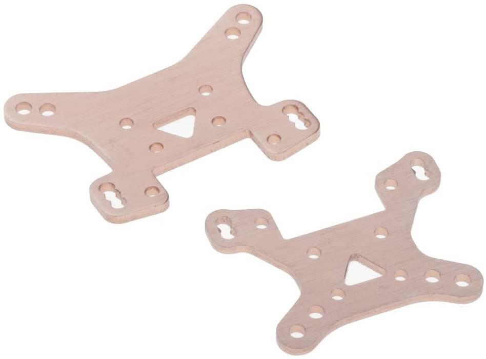 2 supports AV et ARR Alu d'origine pour Wltoys 144001 - DF 7412 / 1302 - Breizh Modélisme.