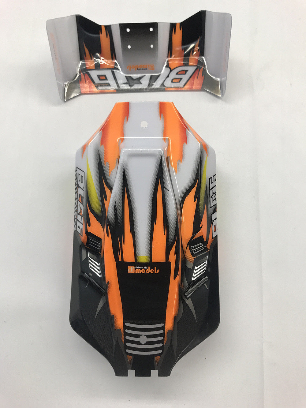 Carrosserie + aileron pour buggy 3127 - 7677 - Breizh Modélisme.