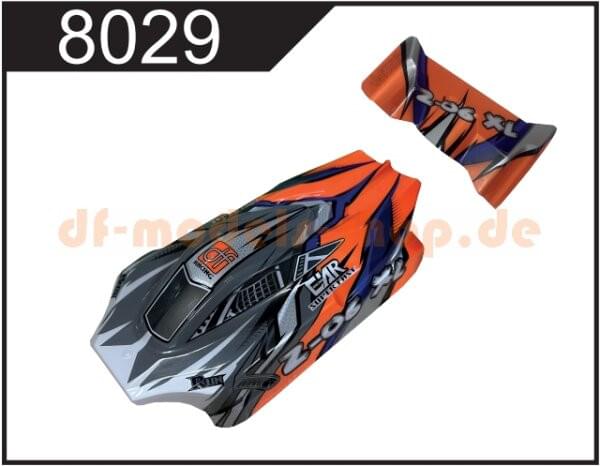 Carrosserie + aileron pour DF Models 3128 - 8029 - Breizh Modélisme.