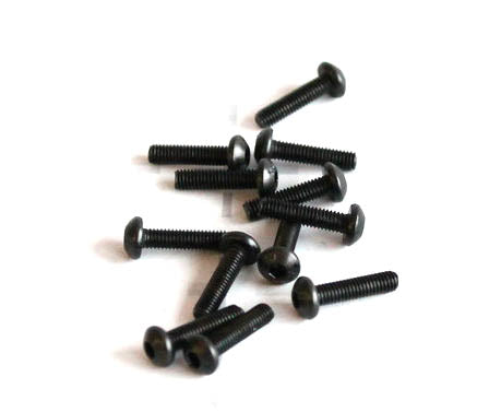 Lot de 12 vis M3x10 DF Model 7566 / Pour Voiture DF Model Destructor 1/8 - Breizh Modélisme.